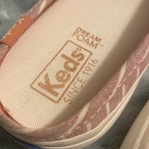 Keds brand chambrey  striped mule slip ons size 10